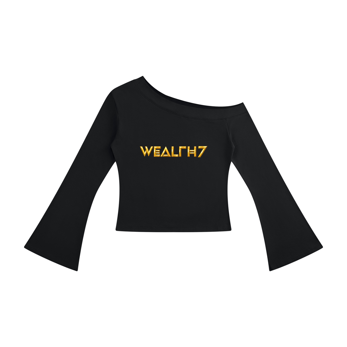 Women's Off-Shoulder Bell Sleeve T-Shirt