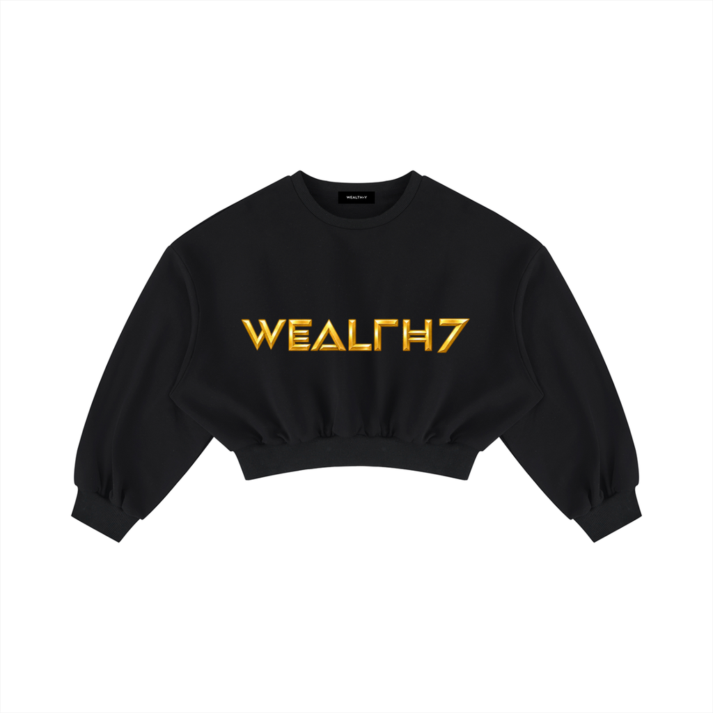 Women's Boxy Cropped Crewneck Sweatshirt