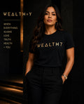 WEALTH=Y Gold Signature Tee – Women's