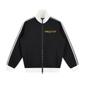 Contrast Side Stripe Fleece Track Jacket