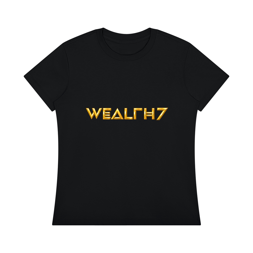 Women's Wealth7 Gold Regular Fit Crewneck T-Shirt